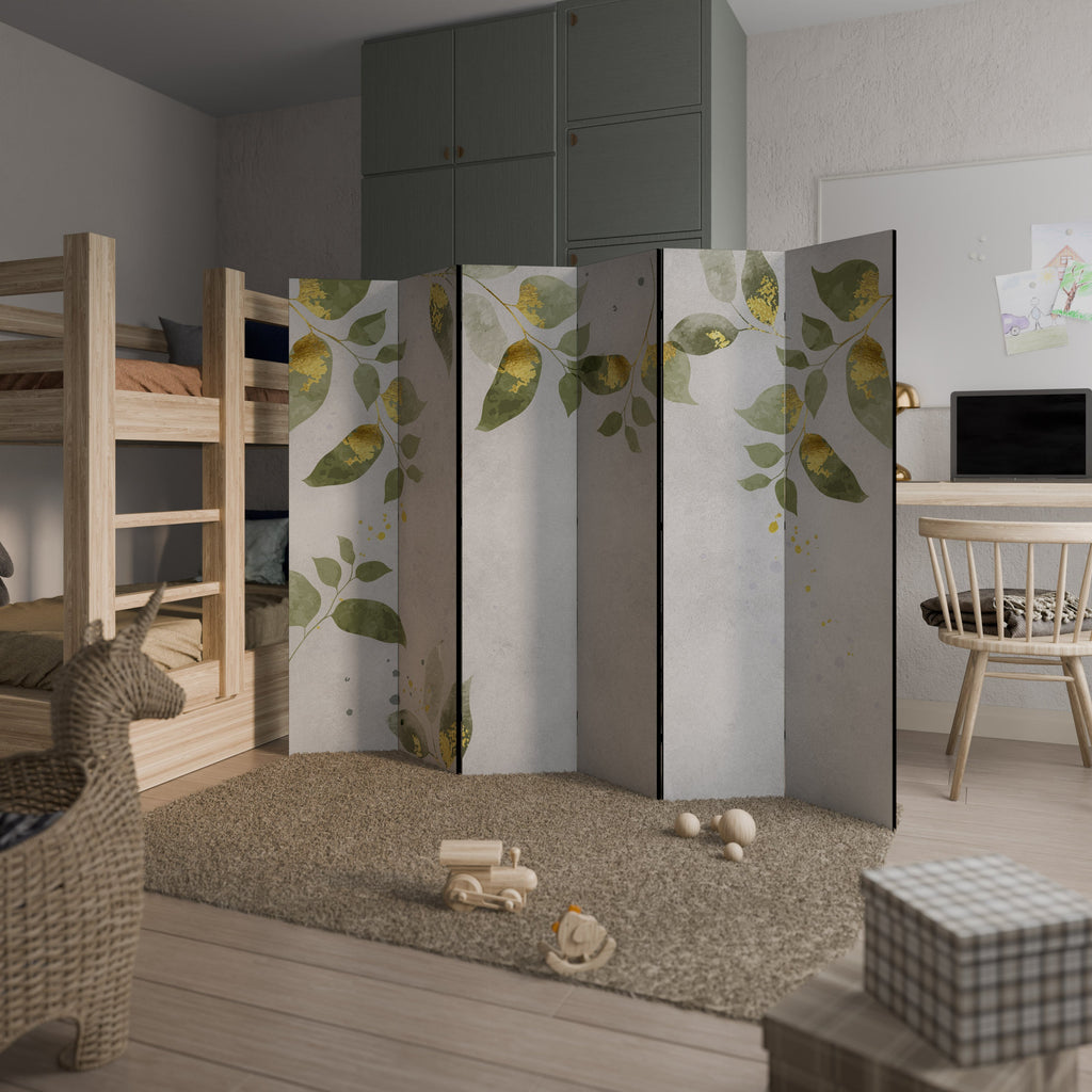 ELEGANT BOTANICS Dekorativ rumsavdelare med 6 paneler