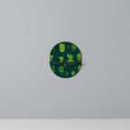 DESERT GREEN Oval Art Hylla i svart finish