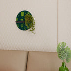 DESERT GREEN Oval Art Hylla i svart finish