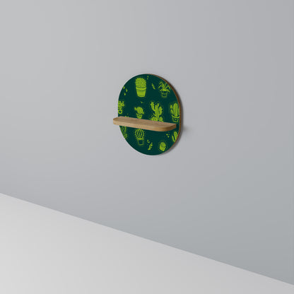 DESERT GREEN Oval Art Hylla I Ekeffekt