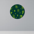 DESERT GREEN Round Wall Art