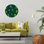 DESERT GREEN Round Wall Art