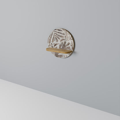 GÅR TID Rund Konsthylla I Ekeffekt