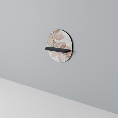 HÖST FRAGILITY Oval konsthylla i svart finish