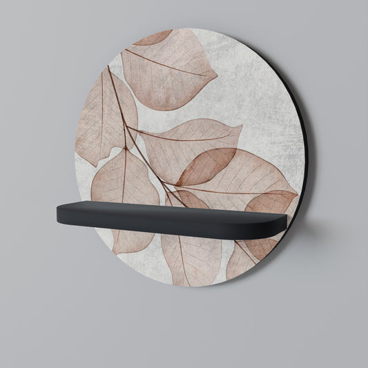 HÖST FRAGILITY Rund konsthylla i svart finish