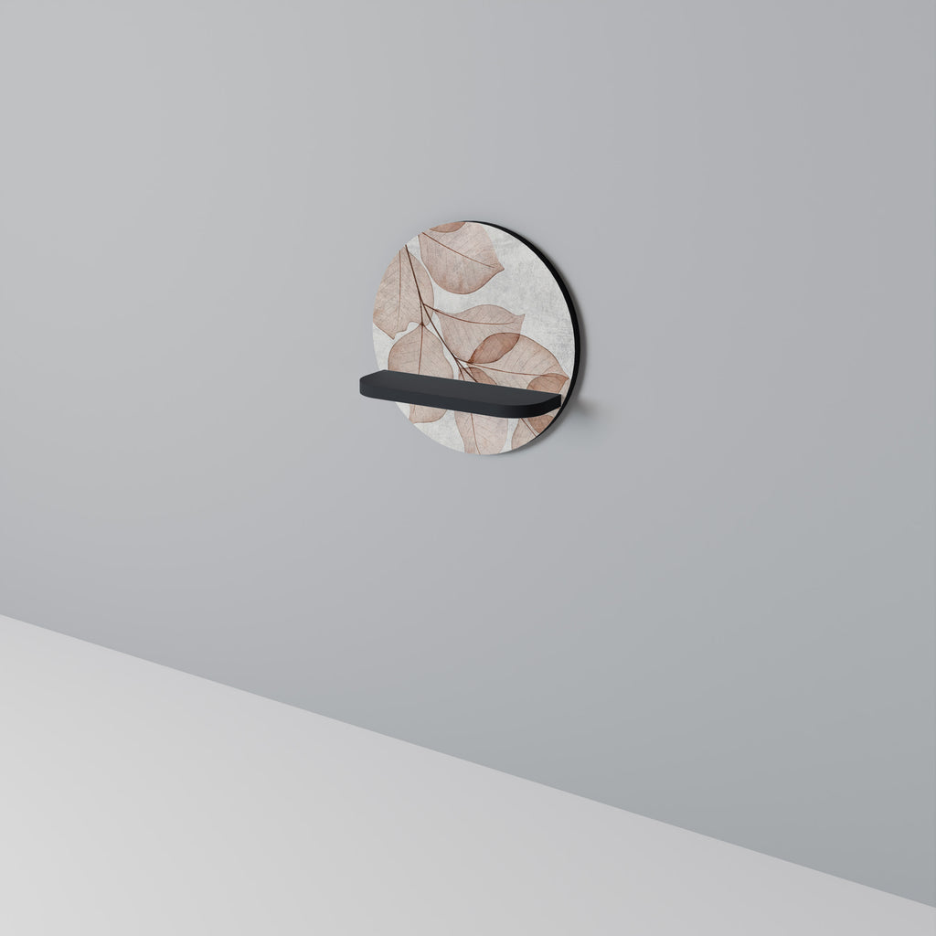 HÖST FRAGILITY Rund konsthylla i svart finish