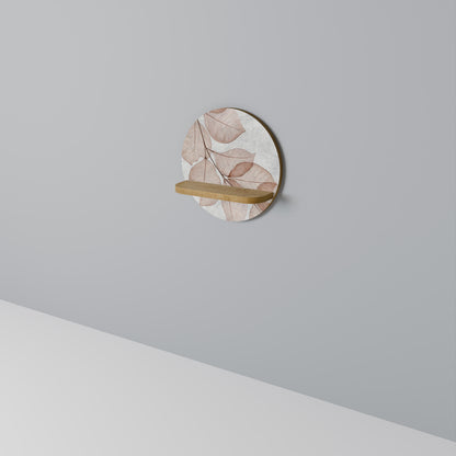 HÖSTSKÖRLIGHET Rund Konsthylla I Ekeffekt