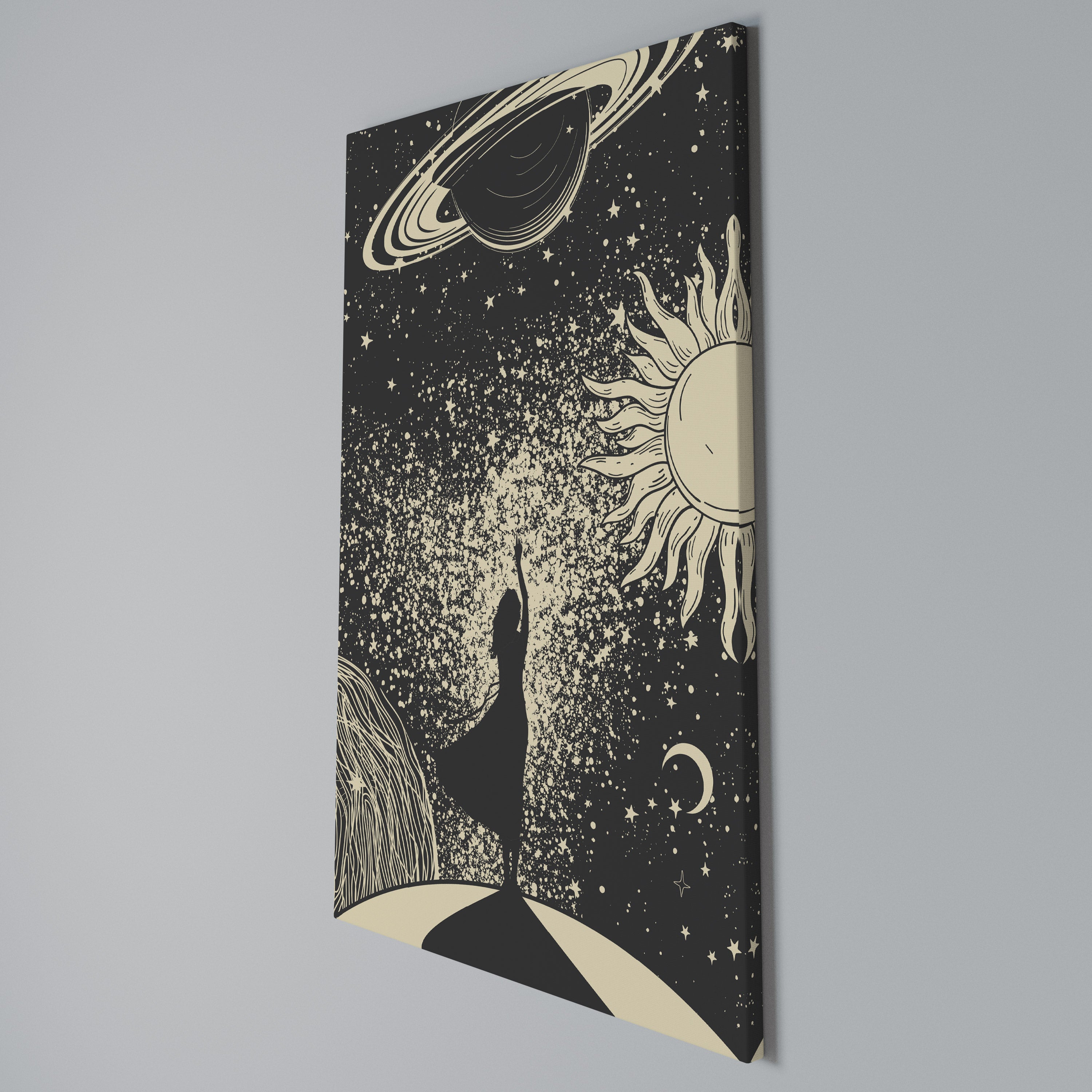 MYSTIC UNIVERSE Vertical Canvas Print