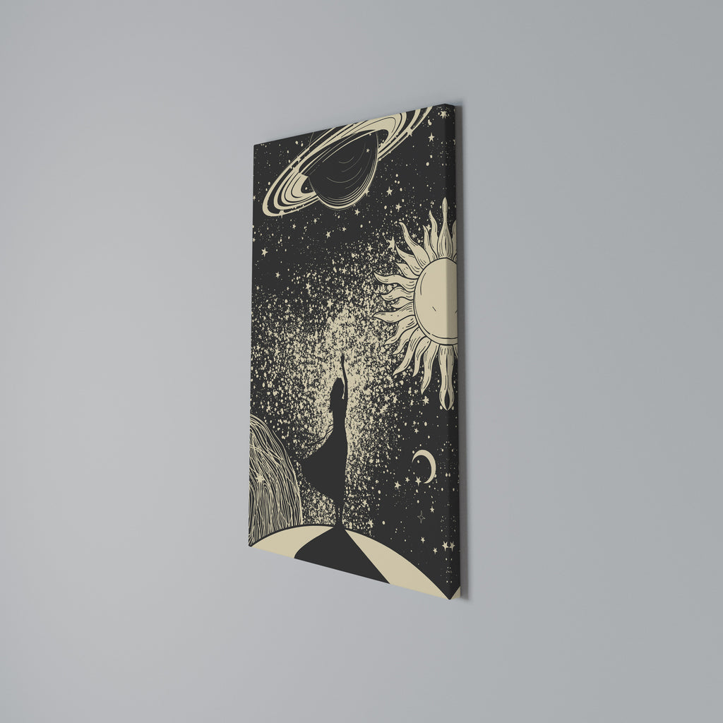MYSTIC UNIVERSE Vertical Canvas Print