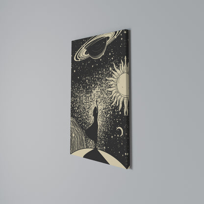 MYSTIC UNIVERSE Vertical Canvas Print
