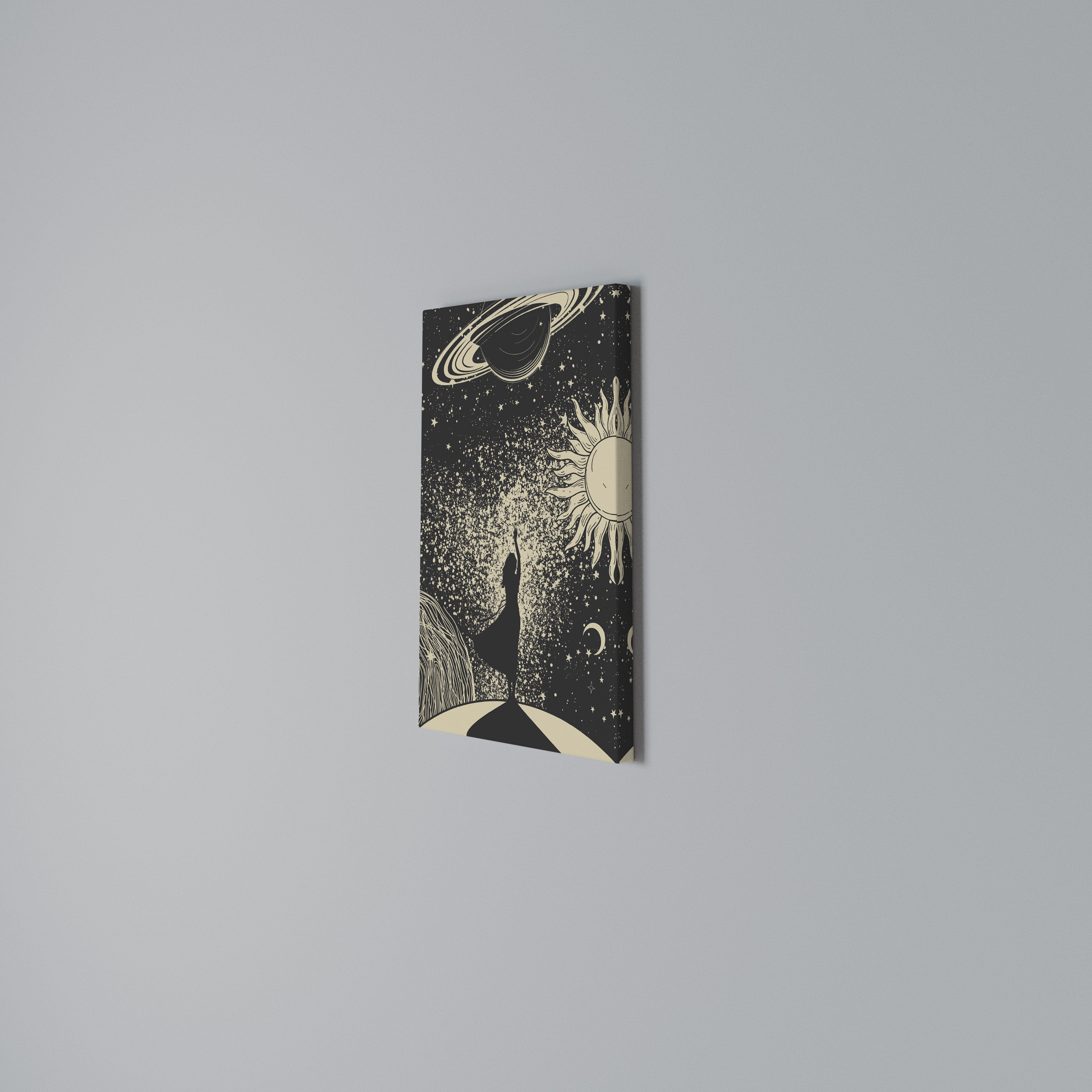 MYSTIC UNIVERSE Vertical Canvas Print