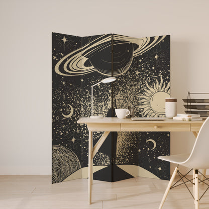 MYSTIC UNIVERSE Dekorativ rumsavdelare med 4 paneler