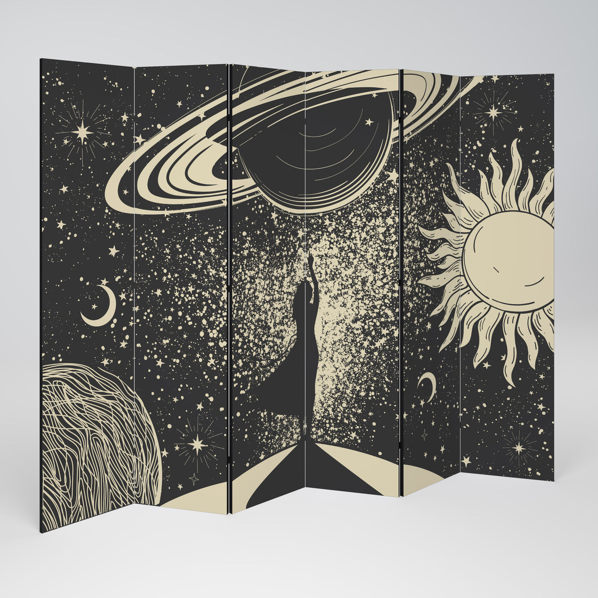 MYSTIC UNIVERSE 6-Panel Room Divider