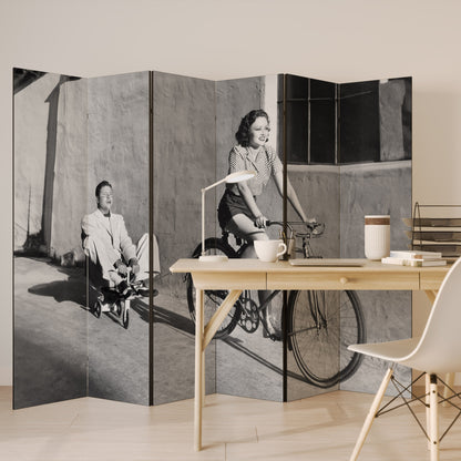 HAPPY JOURNEY Decorative 6-Panel Room Divider