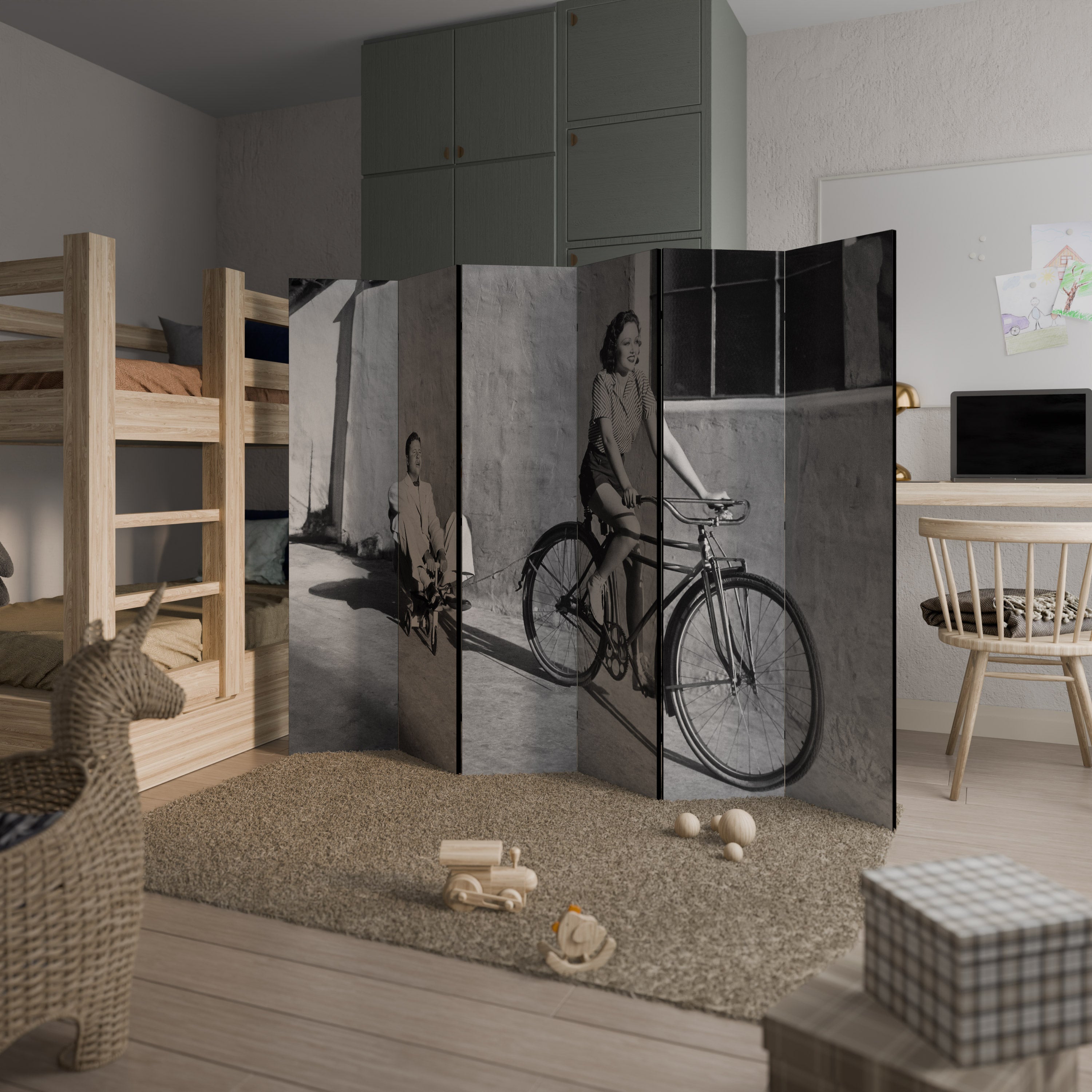 HAPPY JOURNEY 6-Panel Room Divider