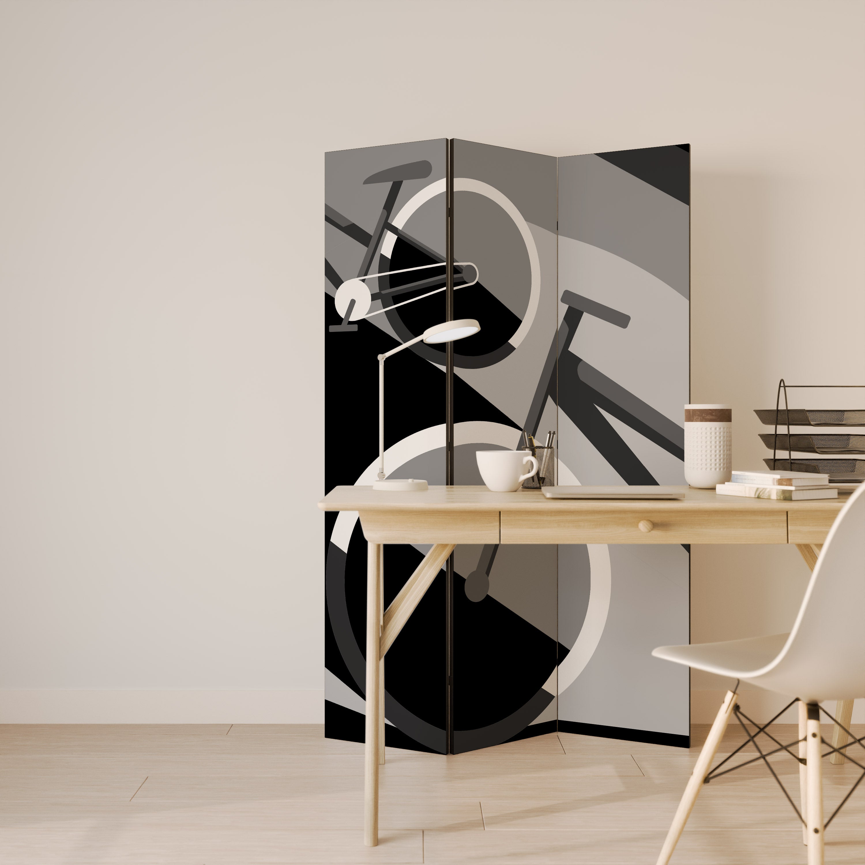 BIKE ENERGY 3-Panel Room Divider