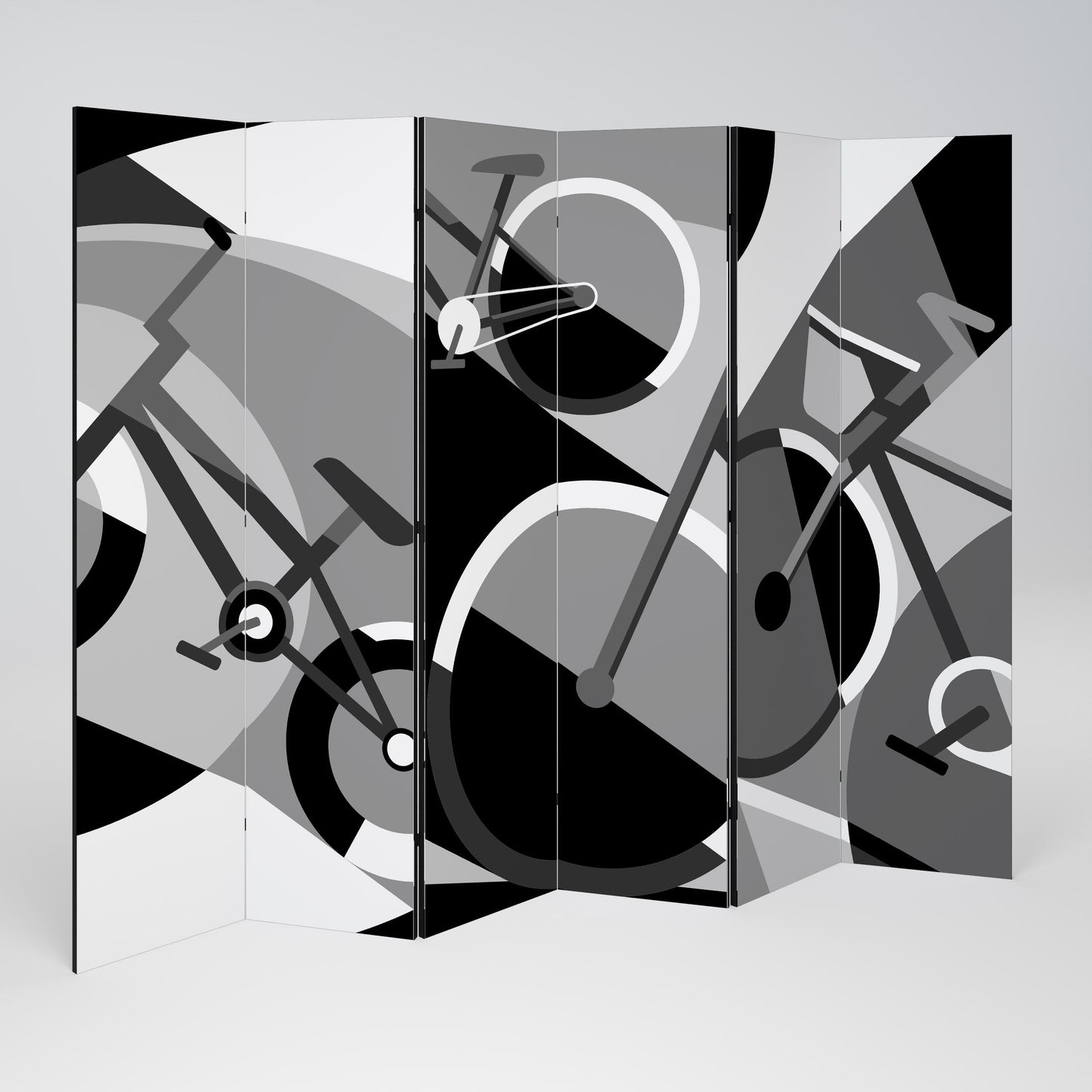BIKE ENERGY Decorative 6-Panel Room Divider