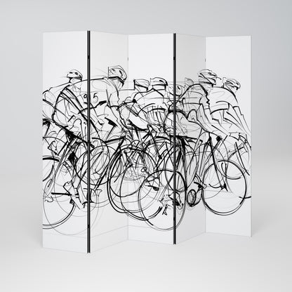 CYCLING COMPETITION Dekorativ rumsavdelare – 5 paneler