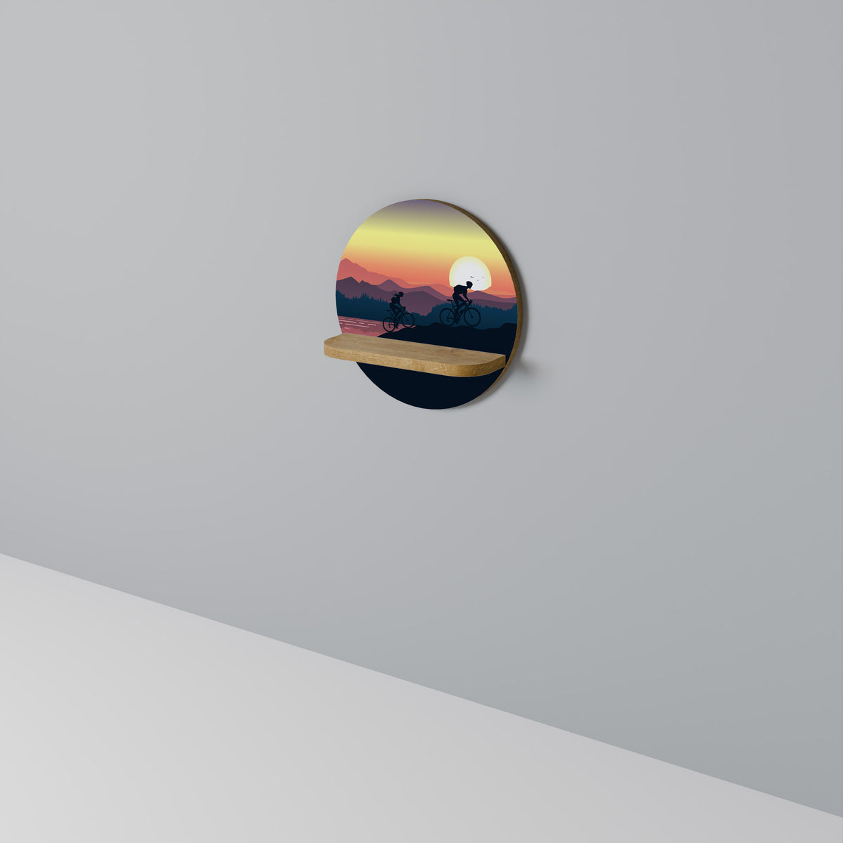 CYCLING HORIZON Art Shelf