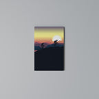 CYCLING HORIZON Vertical Canvas Print