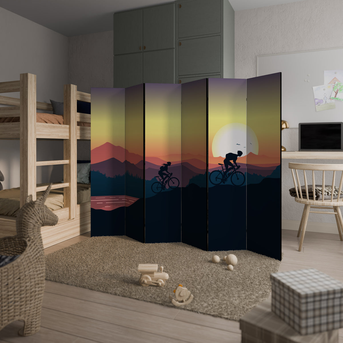 CYCLING HORIZON Rumsavdelare 6 paneler