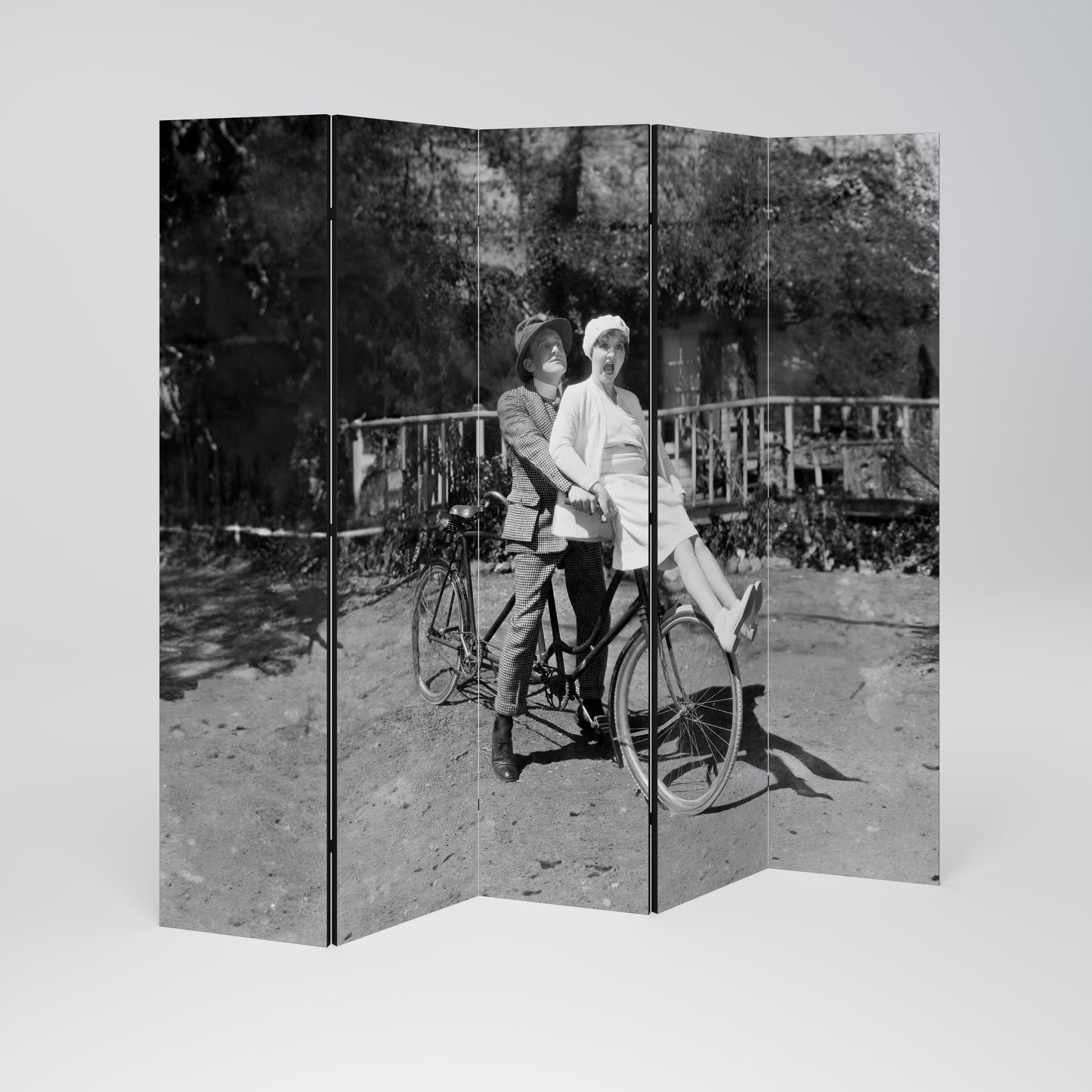 RIDING THROUGH TIME Dekorativ rumsavdelare – 5 paneler