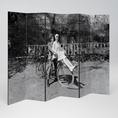 RIDING THROUGH TIME Dekorativ rumsavdelare med 6 paneler