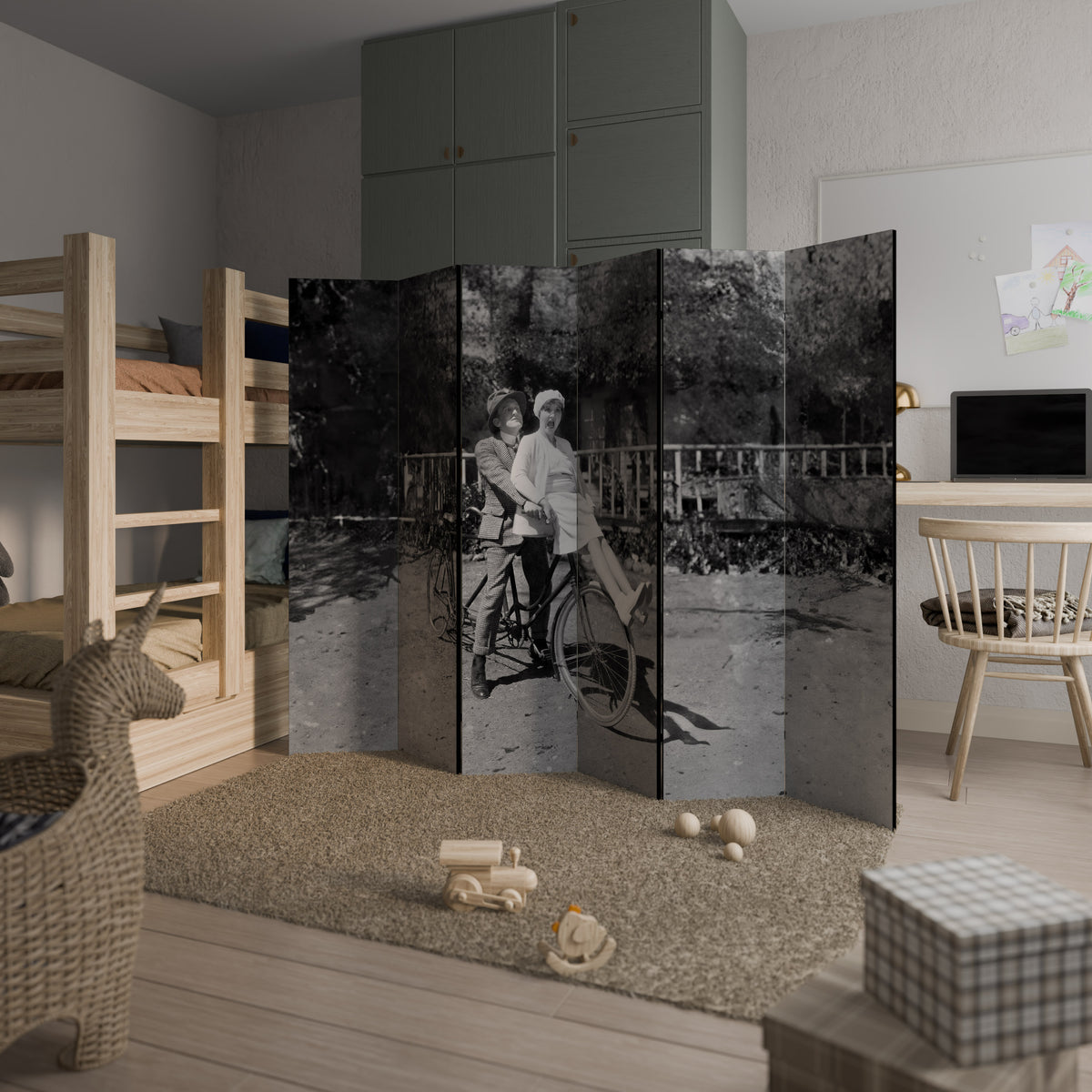 RIDING THROUGH TIME Rumsavdelare 6 paneler