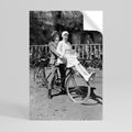 RIDING THROUGH TIME Självhäftande Vertikal Poster