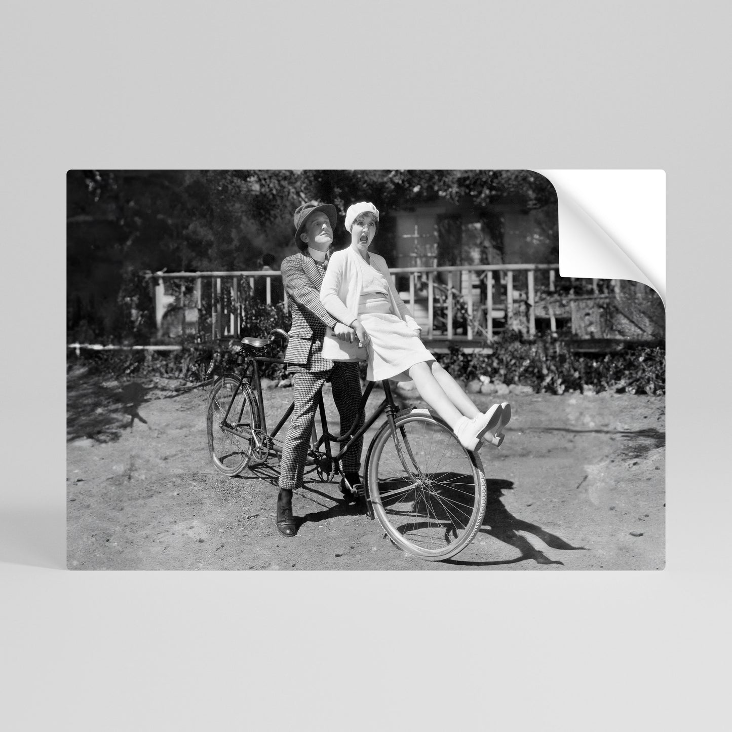 RIDING THROUGH TIME Självhäftande Horisontell Poster