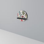 AUTUMN SUNDRIES Round Art Shelf In Black Finish