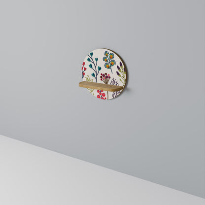 HÖST SUNDRIES Rund Konsthylla I Ekeffekt