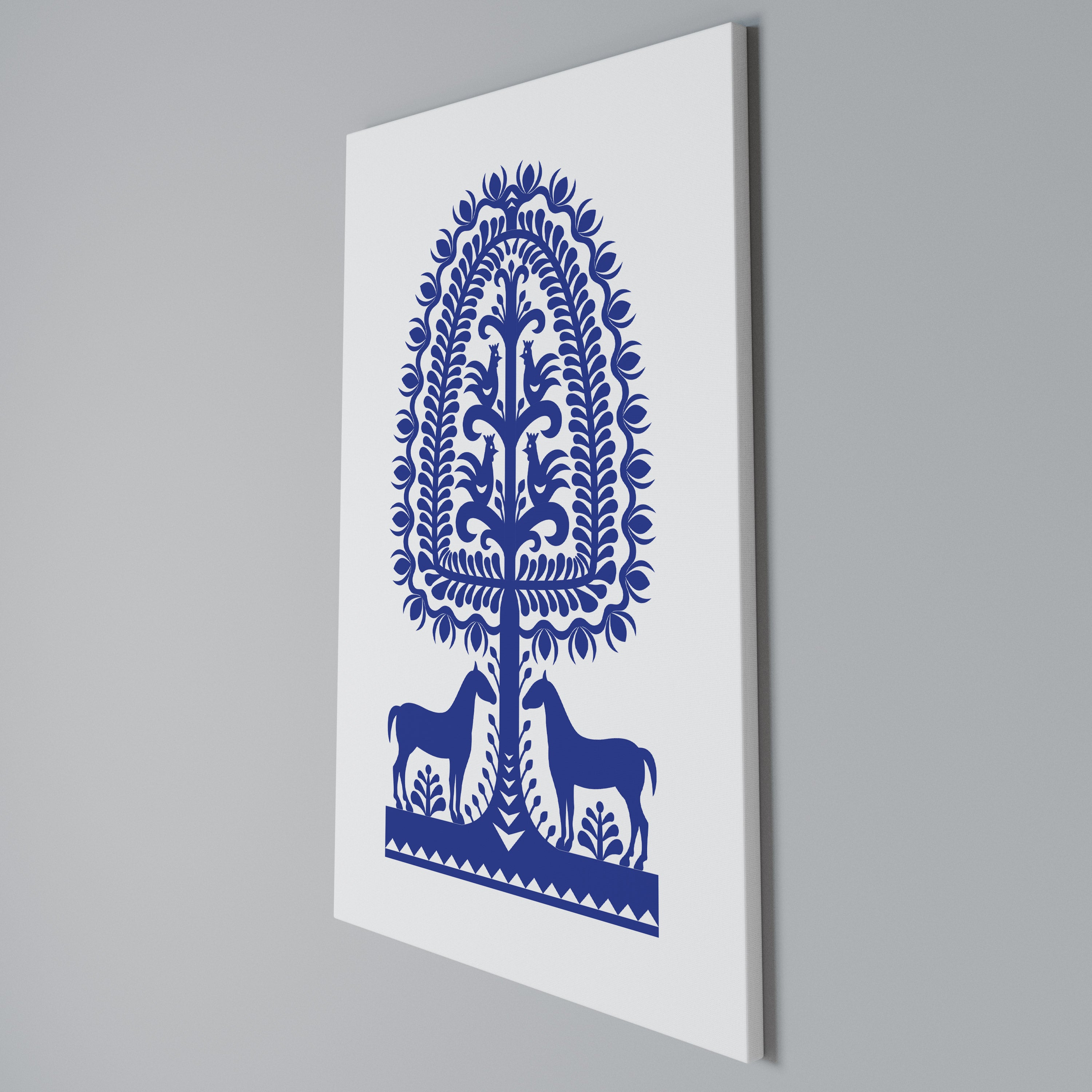 POLISH FOLK ART Vertical Canvas Print