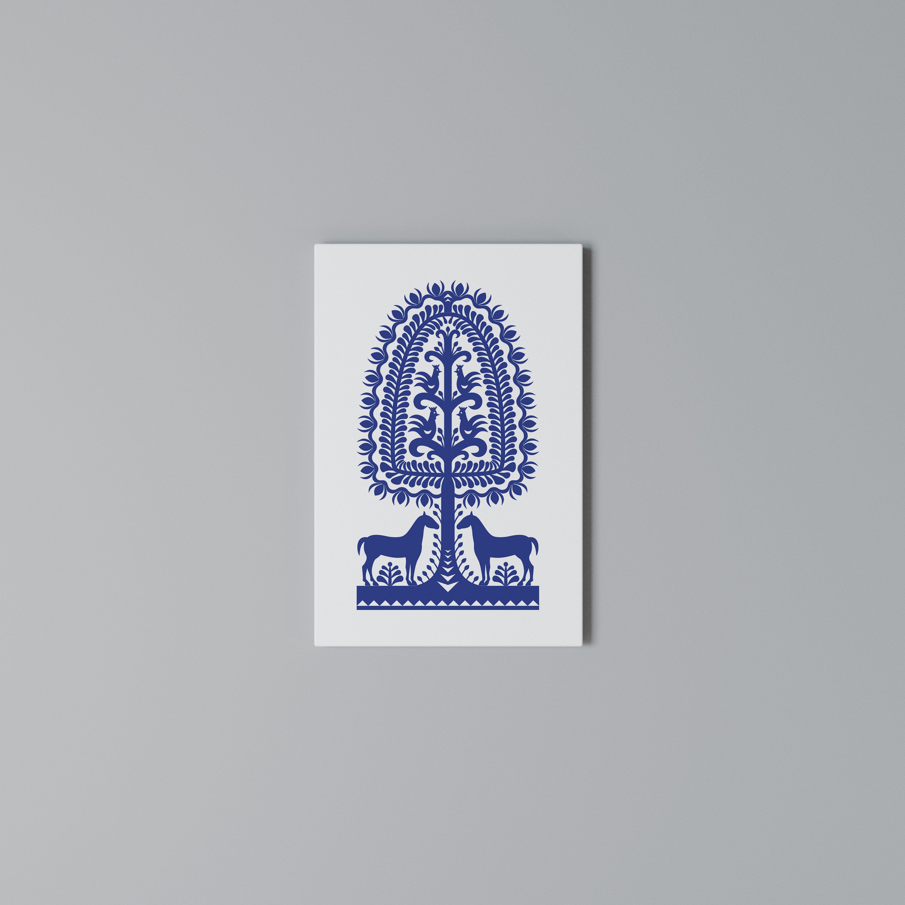 POLISH FOLK ART Vertical Canvas Print