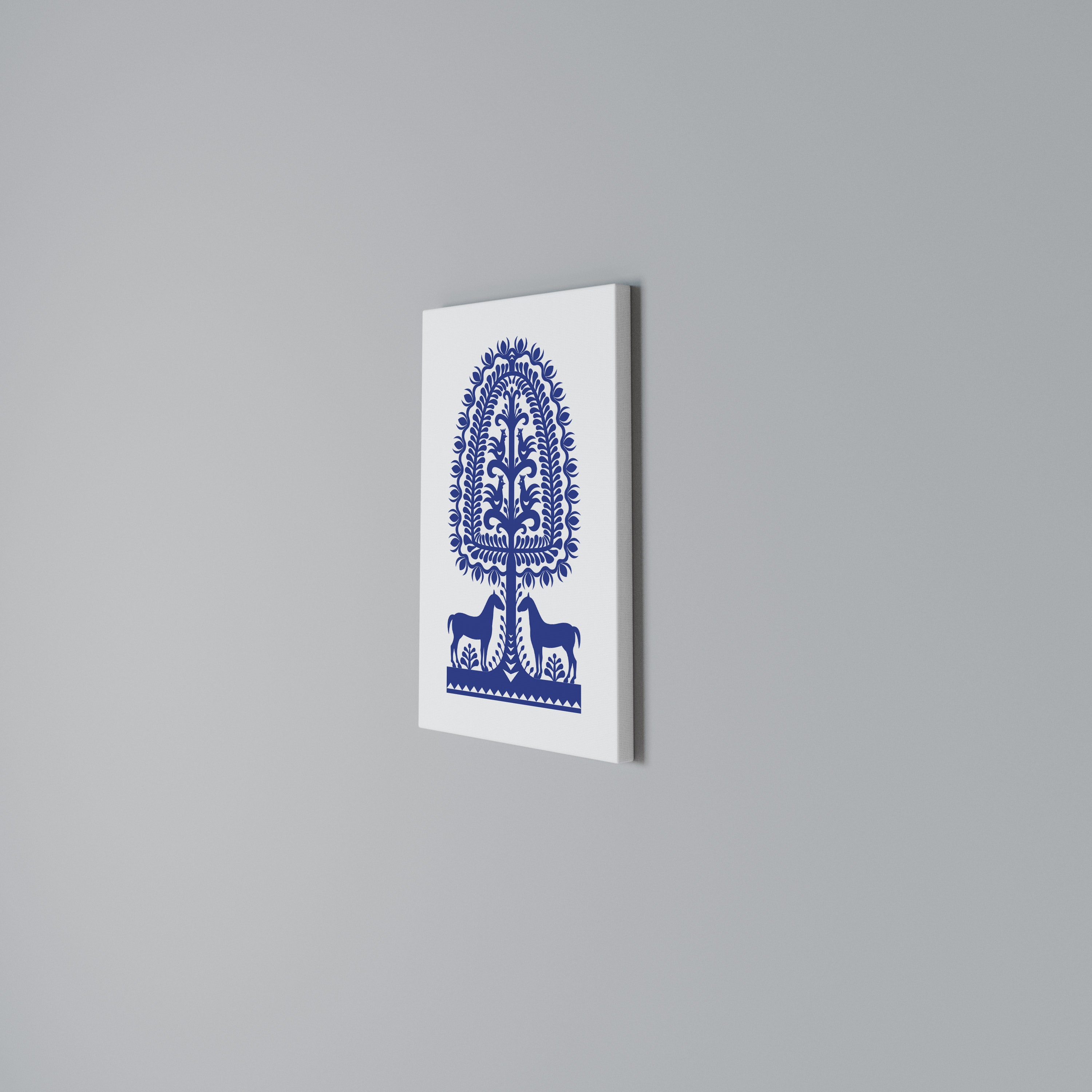 POLISH FOLK ART Vertical Canvas Print