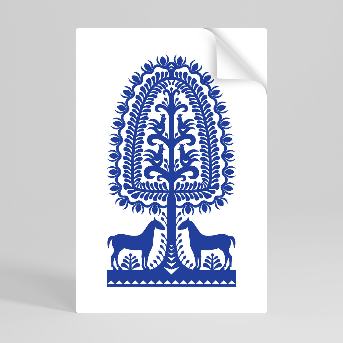 POLISH FOLK ART Självhäftande Vertikal Poster