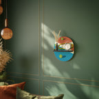 TENNIS ESSENTIALS Oval konsthylla i svart finish