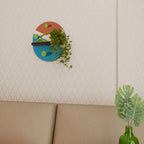 TENNIS ESSENTIALS Oval konsthylla i svart finish