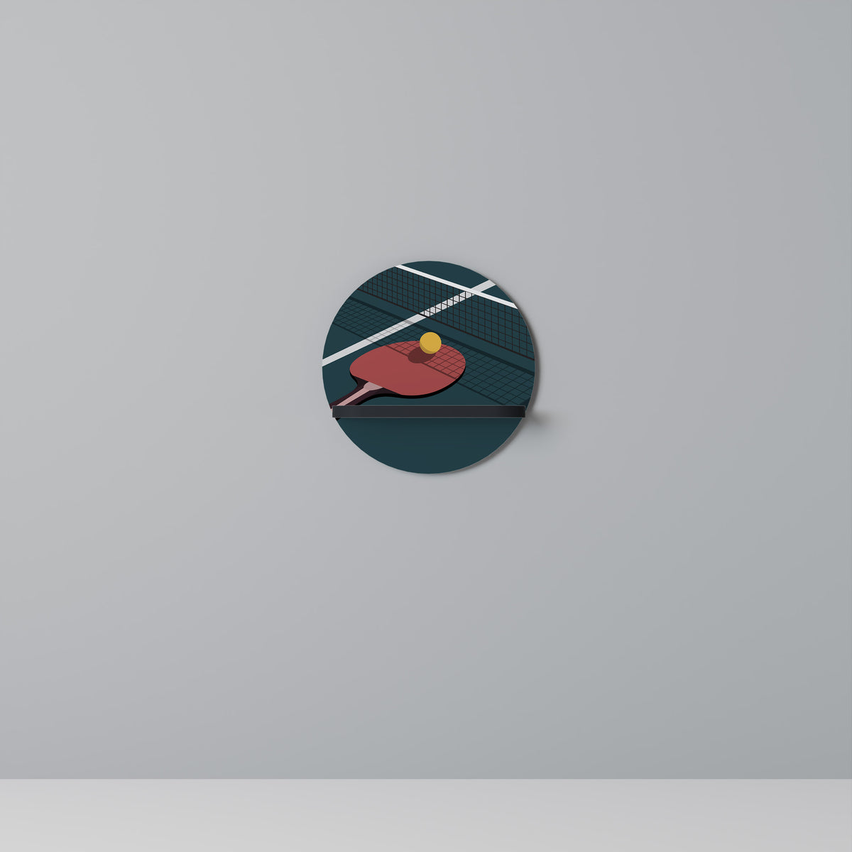 PING- PONG GAME Art Shelf