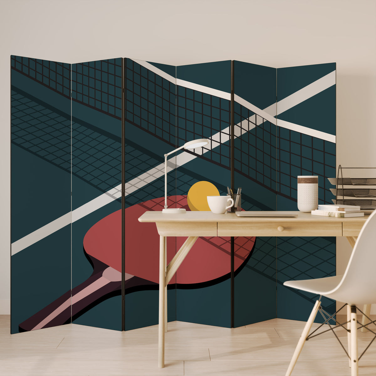 PING- PONG GAME Rumsavdelare 6 paneler