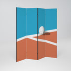 VOLLEYBALL TIME 4-Panel Room Divider