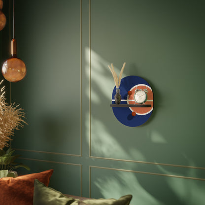 BASKETBALL CHALLENGE Oval Art Shelf In Black Finish