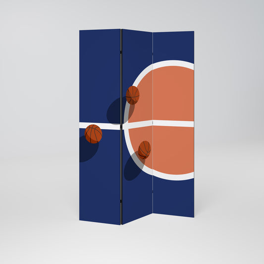 BASKETBALL CHALLENGE Dekorativ rumsavdelare – 3 paneler