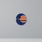 KÄMT NUMMER 23 Oval konsthylla i svart finish