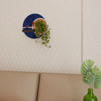 FAMOUS NUMBER 23 Round Art Shelf In Black Finish