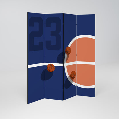 FAMOUS NUMBER 23 Decorative 4-Panel Room Divider