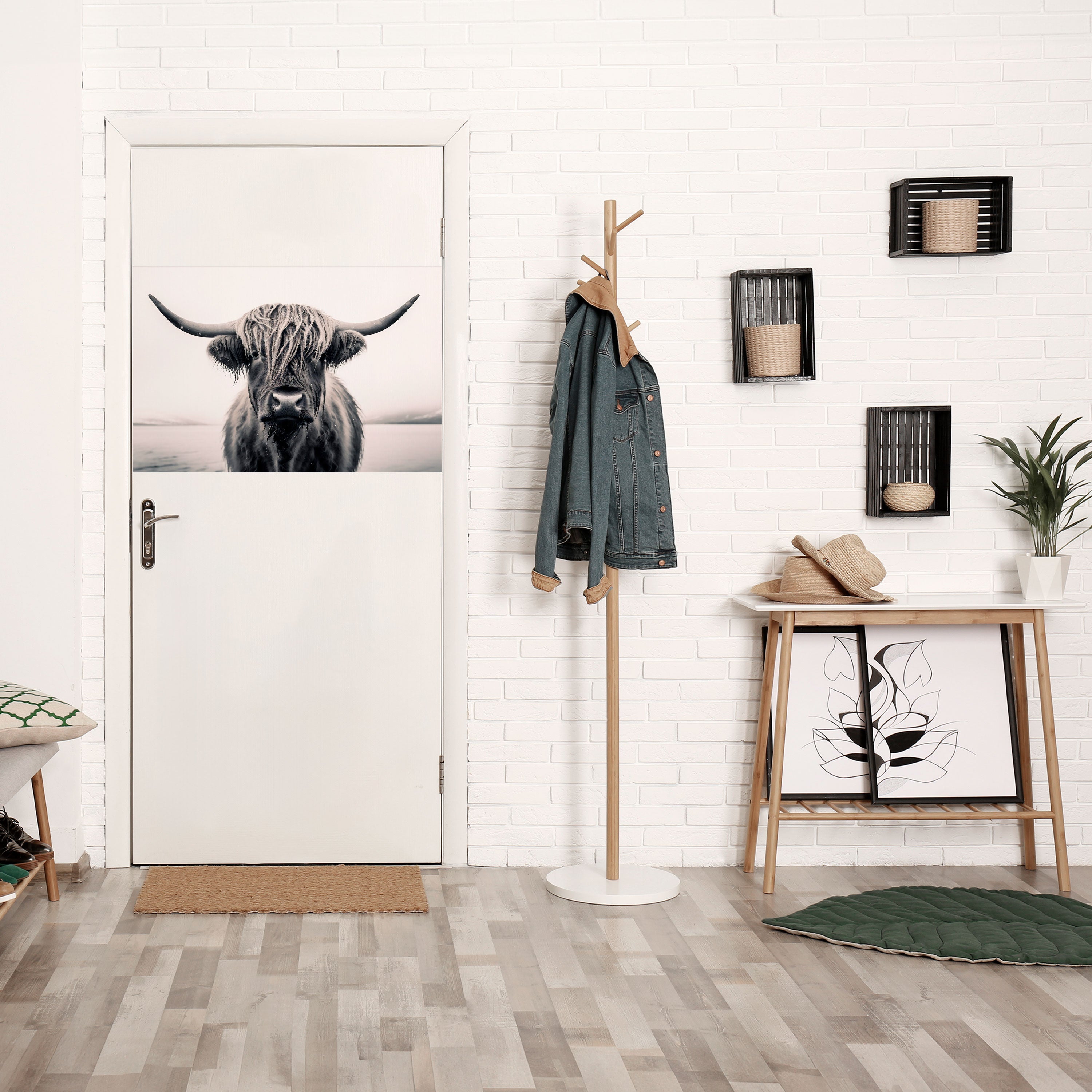 MILD JÄTTE-STIRRE Horisontell Poster med självhäftande text