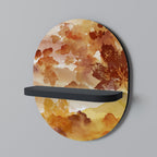 SPÅR AV HÖST Oval konsthylla i svart finish