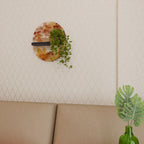 SPÅR AV HÖST Oval konsthylla i svart finish