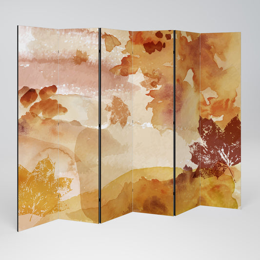 TRACES OF AUTUMN Decorative 6-Panel Room Divider